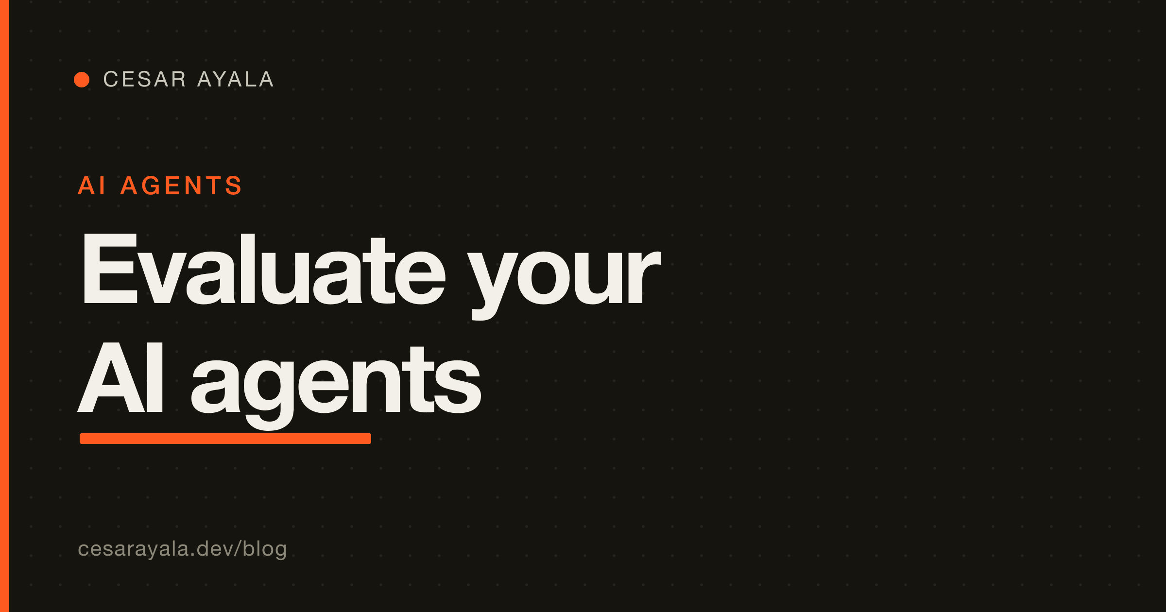 The Minimum Eval Harness for a Production AI Agent (Most Teams Skip This) — Cesar Ayala