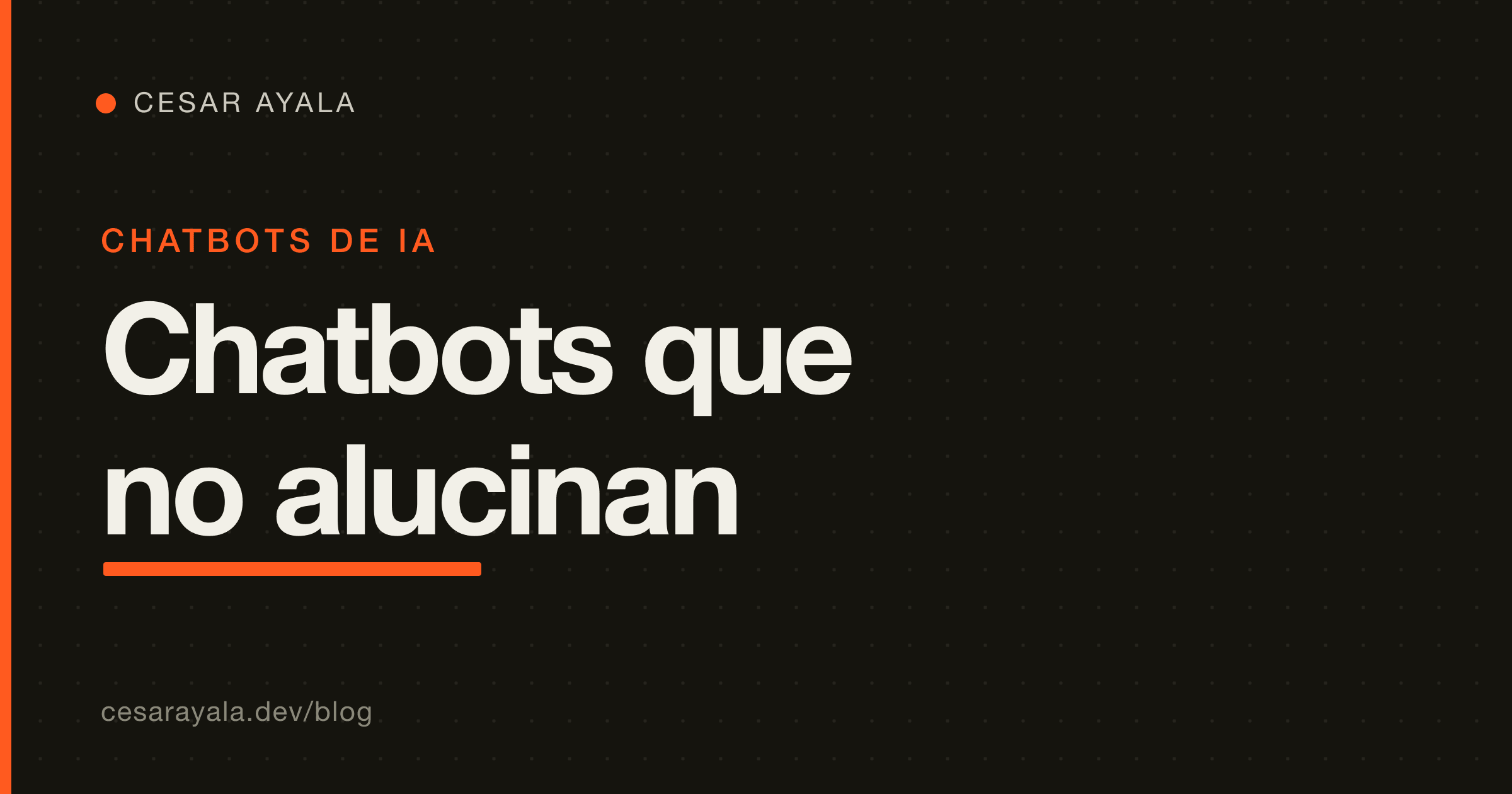 Cómo Añadir un Chatbot de IA a tu Sitio Web que No Alucine (2026) — Cesar Ayala