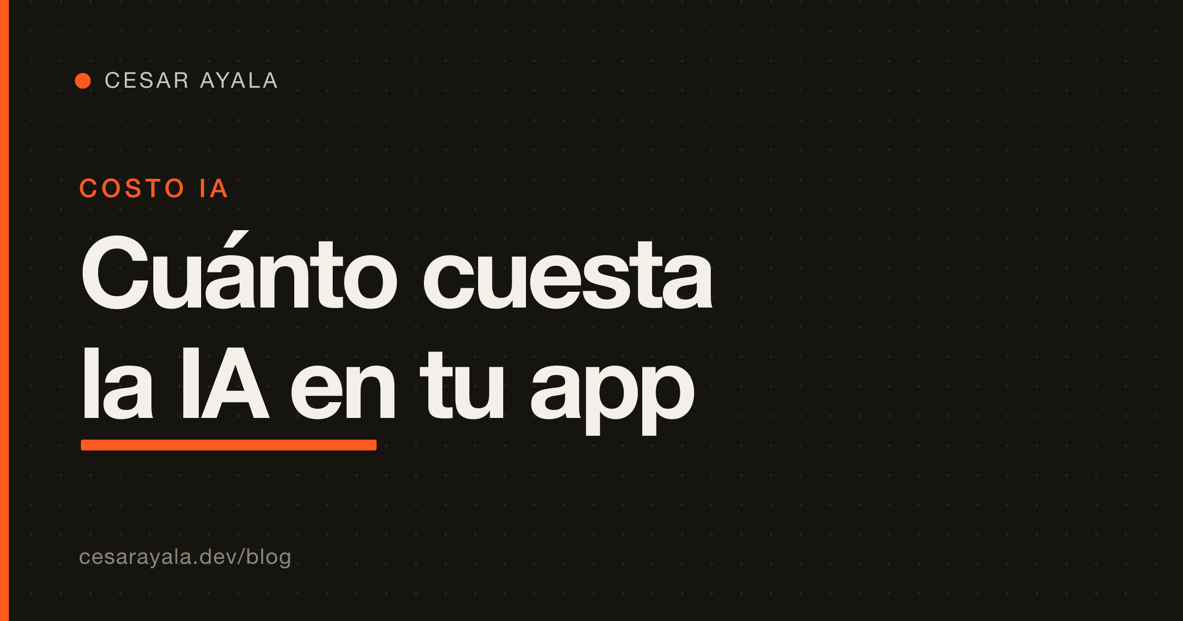¿Cuánto cuesta integrar IA en tu app o SaaS? (Guía 2026) — Cesar Ayala