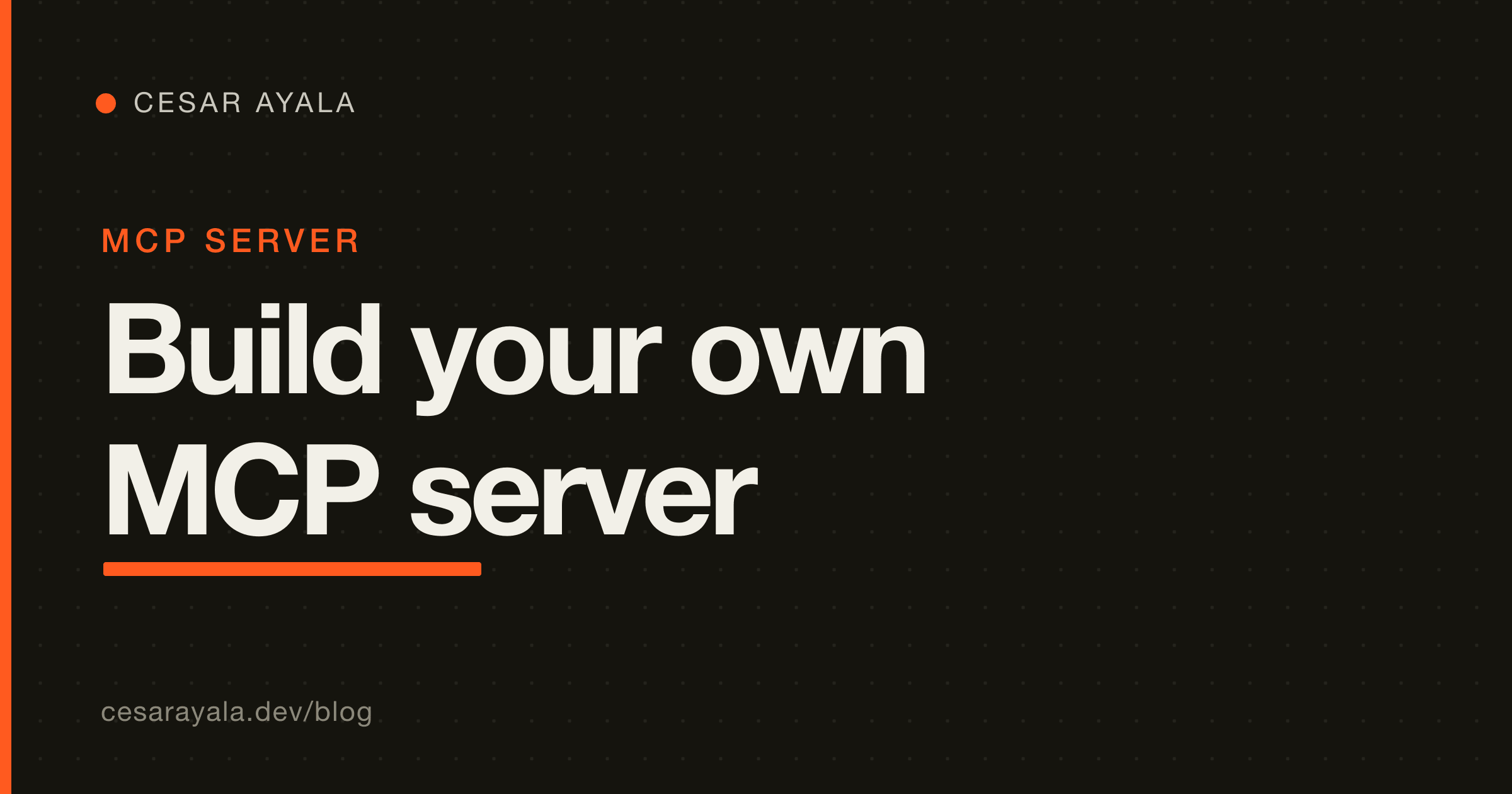 How to Build Your Own MCP Server in Python (FastMCP, 2026): Expose Your Tools to Any Client — Cesar Ayala