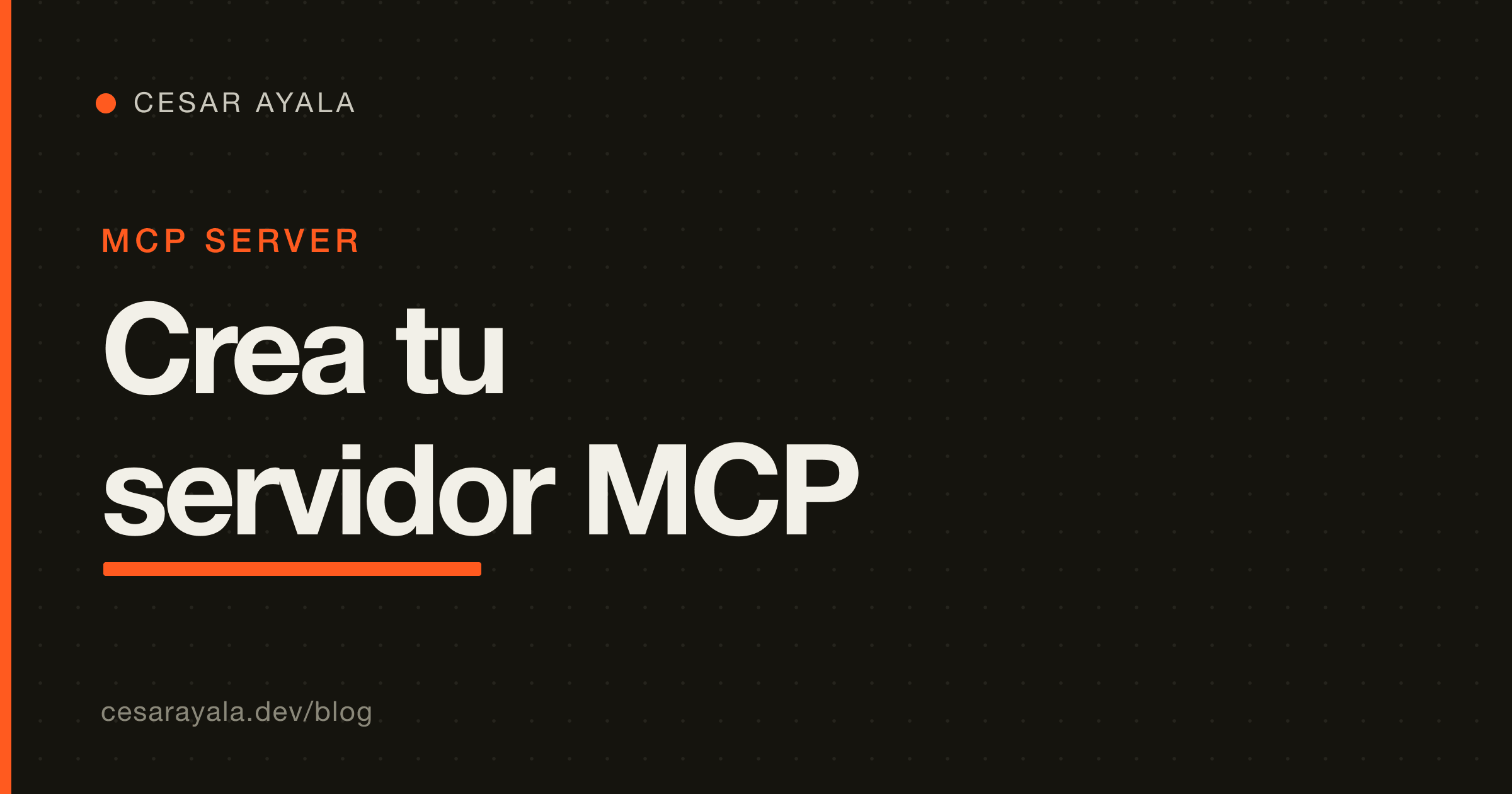 Cómo crear tu propio servidor MCP en Python (FastMCP, 2026): expón tus herramientas a cualquier cliente — Cesar Ayala