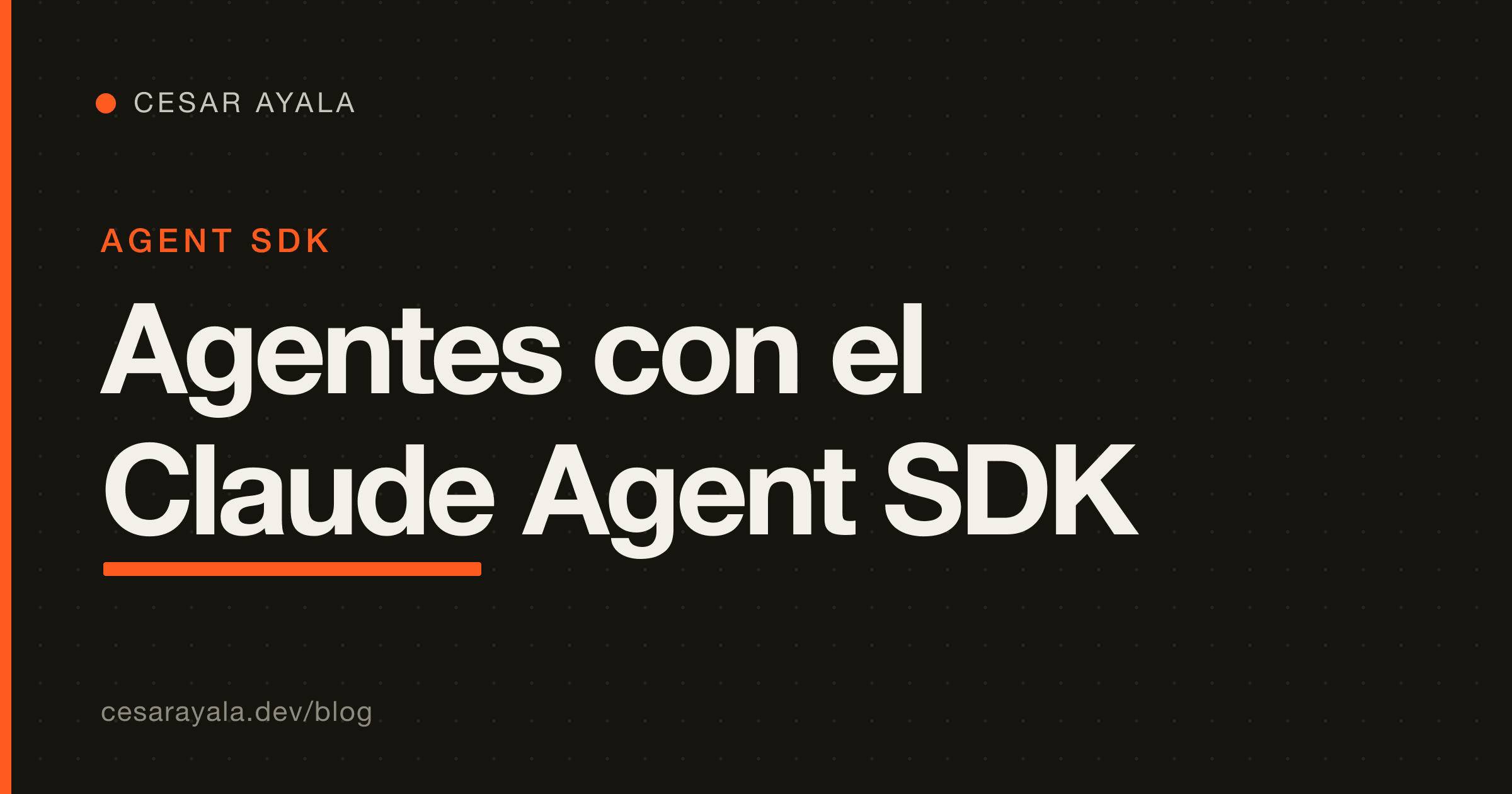 Claude Agent SDK: cómo construir agentes de producción con "Claude Code como librería" (tutorial en Python) — Cesar Ayala