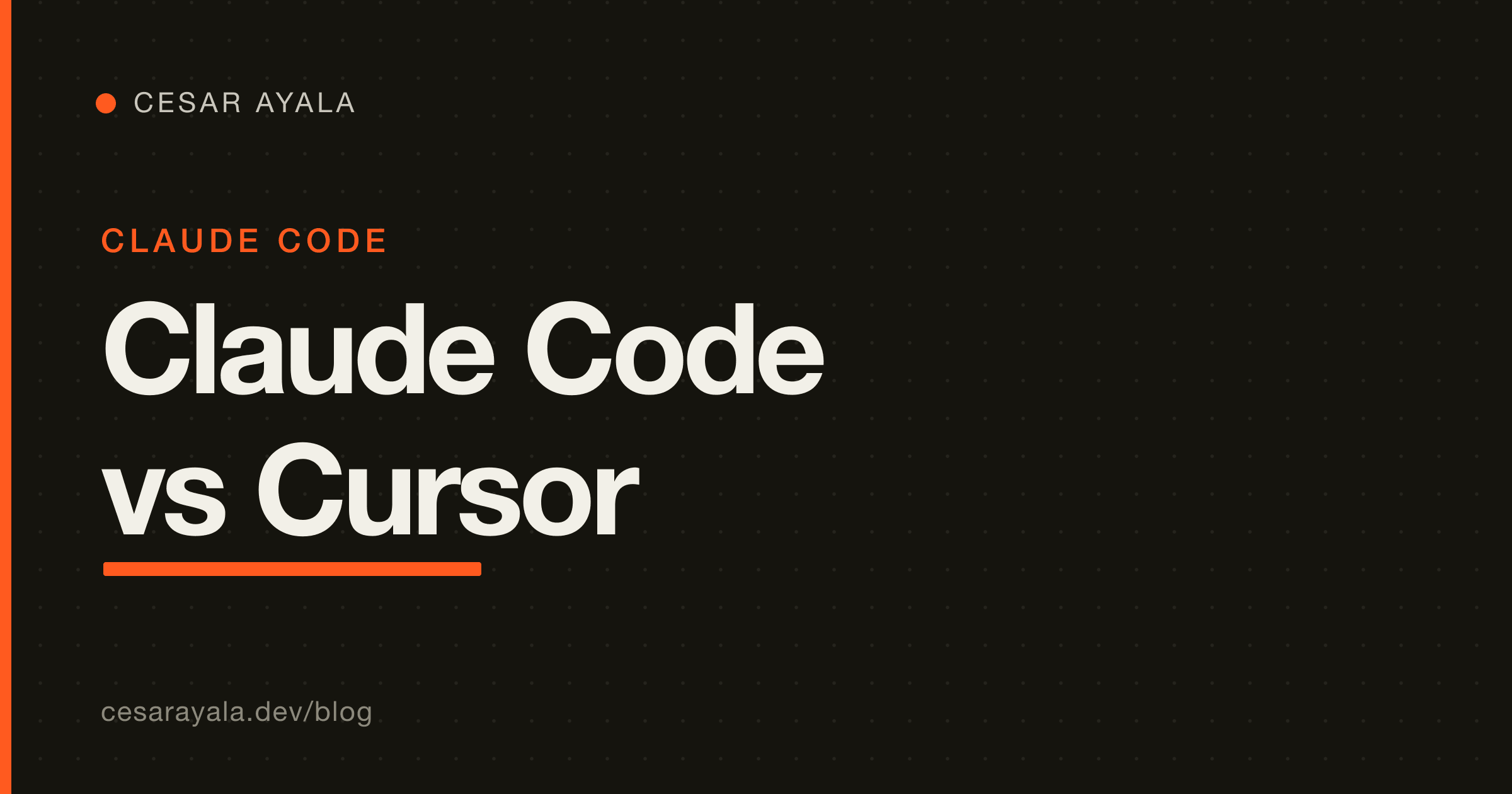Claude Code vs Cursor AI (2026): Agente en Terminal vs IDE con IA — Comparación Honesta — Cesar Ayala