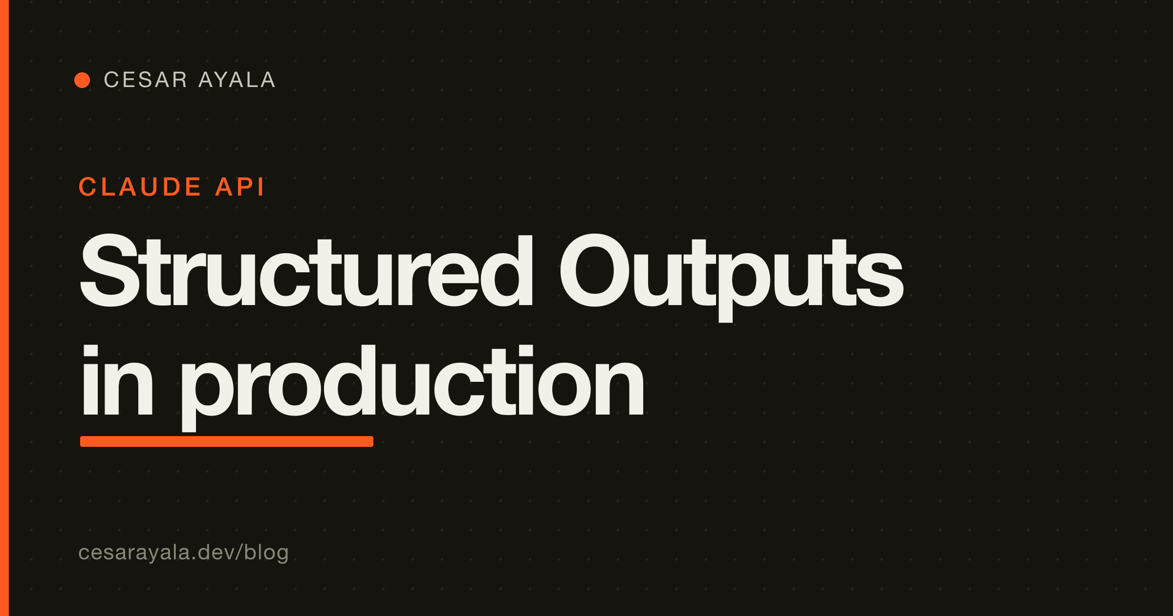 Claude Structured Outputs in Production: Schema-Guaranteed JSON for CFDI Extraction and Webhook Routing — Cesar Ayala