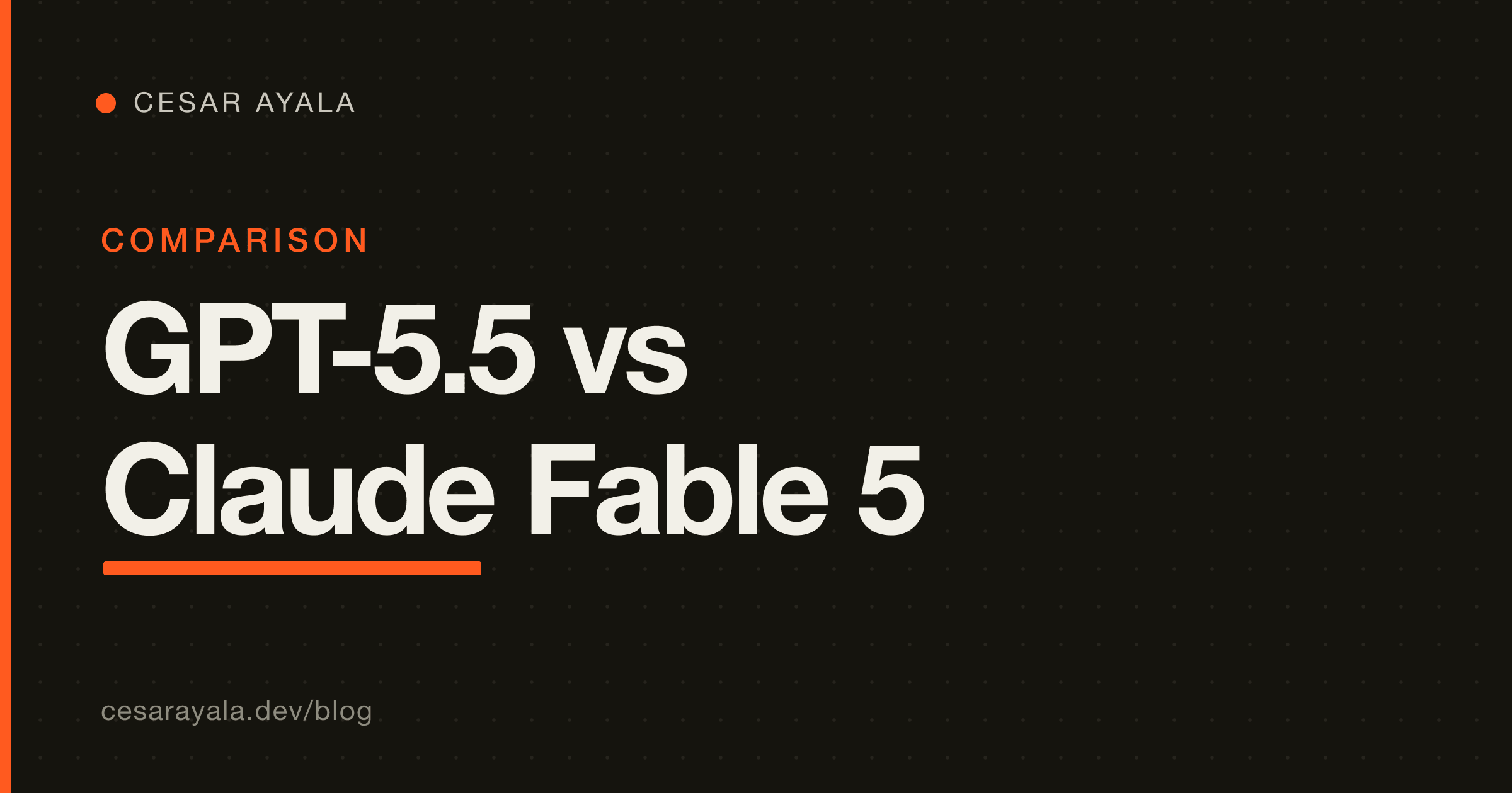 Codex (GPT-5.5) vs Claude Fable 5: A Builder's Honest Head-to-Head — Cesar Ayala