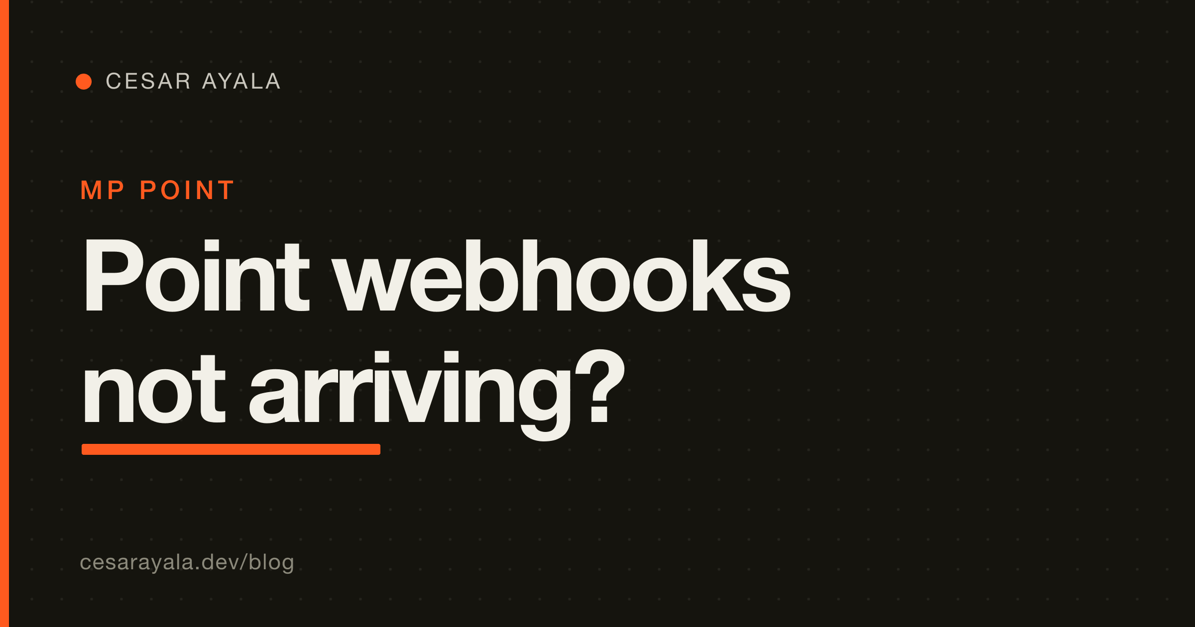 Mercado Pago Point webhooks not arriving? The 3 real causes and how to debug them (Node, 2026) — Cesar Ayala