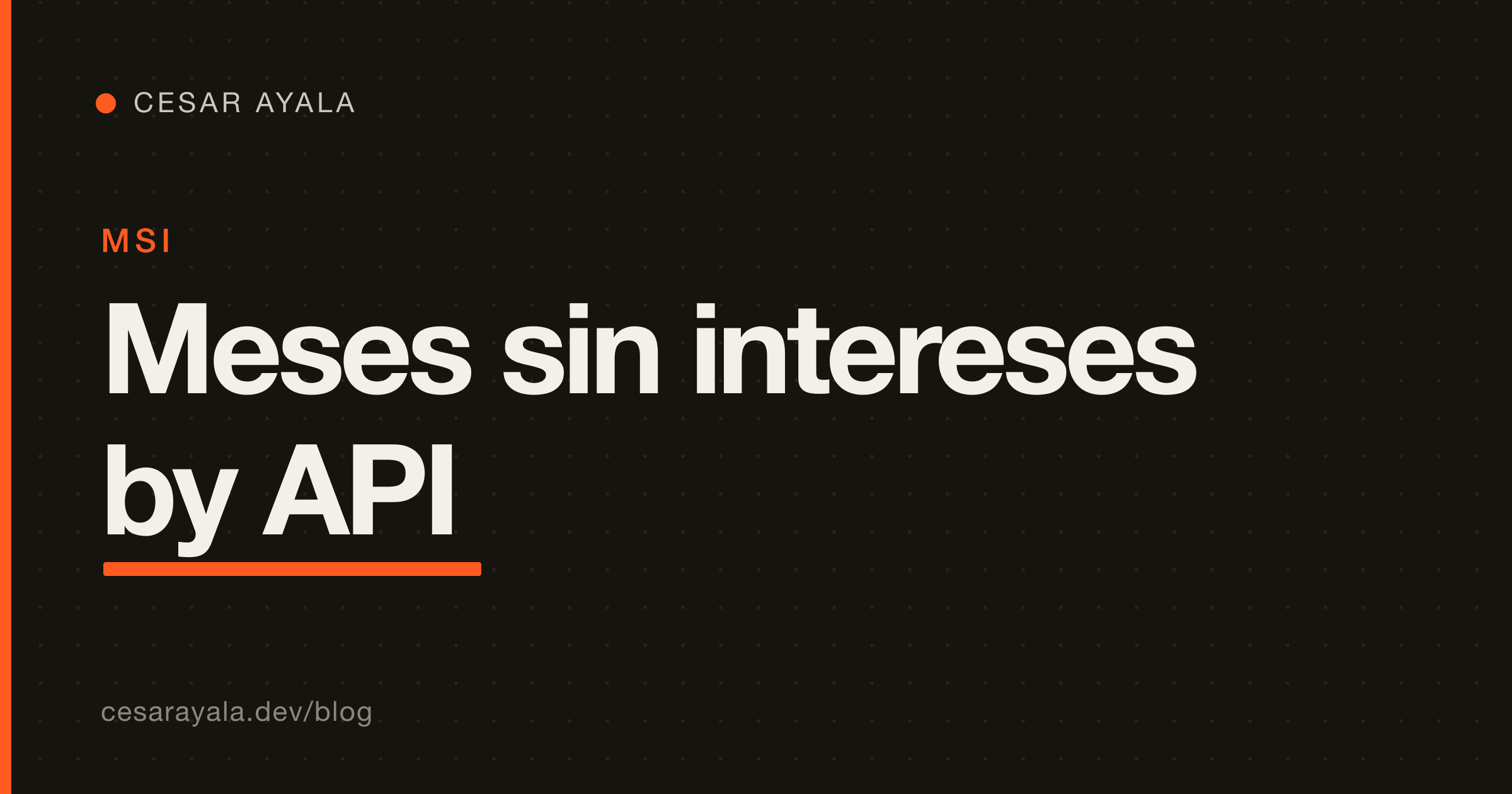 Charge Meses Sin Intereses by API: Stripe, Mercado Pago & Conekta (2026) — Cesar Ayala