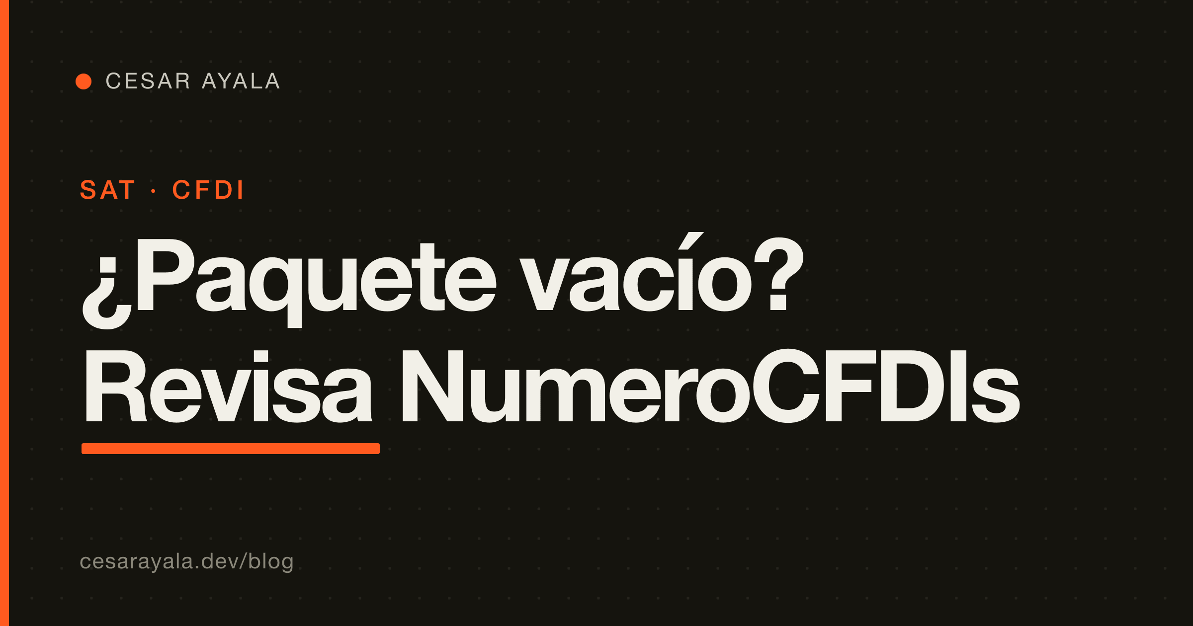 El portal del SAT tiene tus CFDI pero tu descarga masiva baja un paquete vacío: diagnostícalo con NumeroCFDIs, en Python — Cesar Ayala