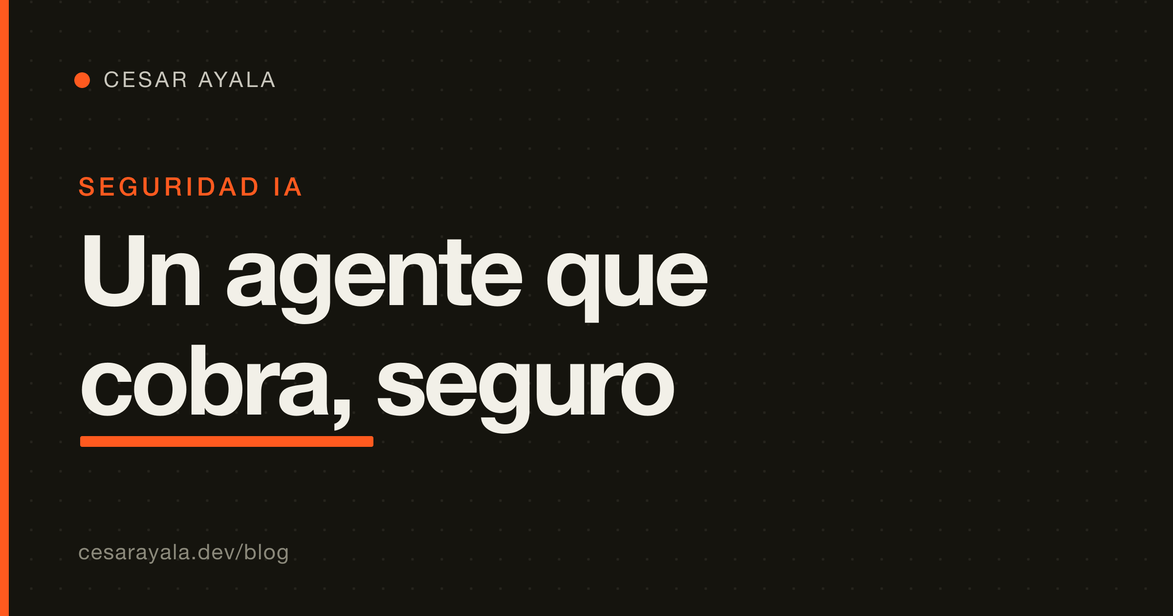 Cómo darle a un agente de IA la capacidad de cobrar con Stripe — de forma SEGURA — con el Agent Toolkit y una clave restringida (rk_) — Cesar Ayala